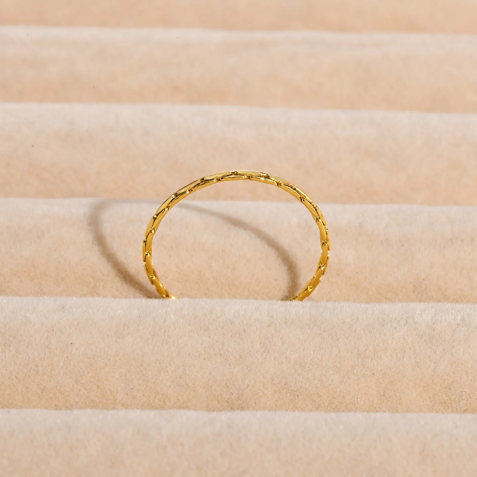 Minimalist Textured Stackable Ring